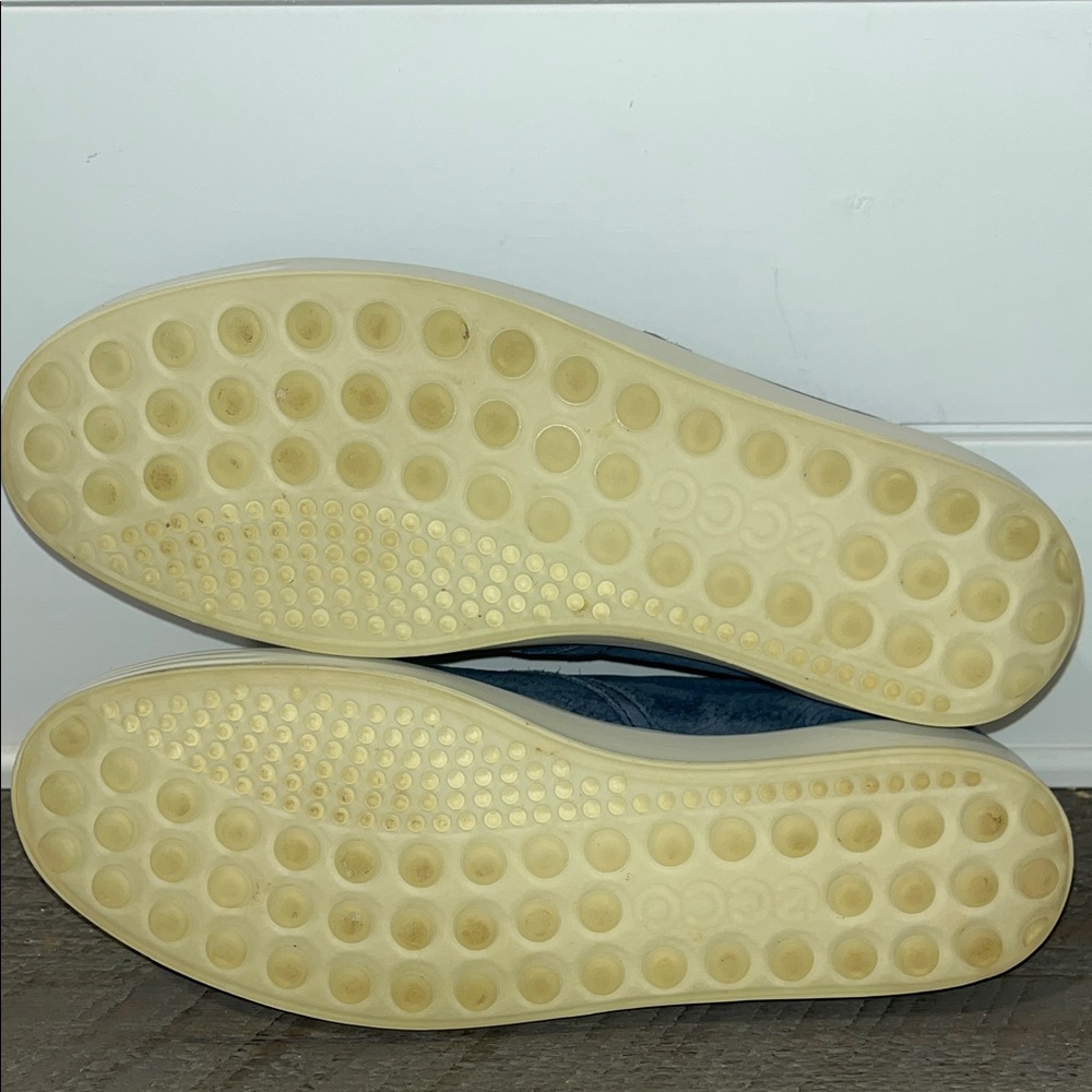 ECCO Womens Soft Classic Marine Nubuck Slip On Sneakers - EU 40 / US 9-9.5 - Picture 10 of 10